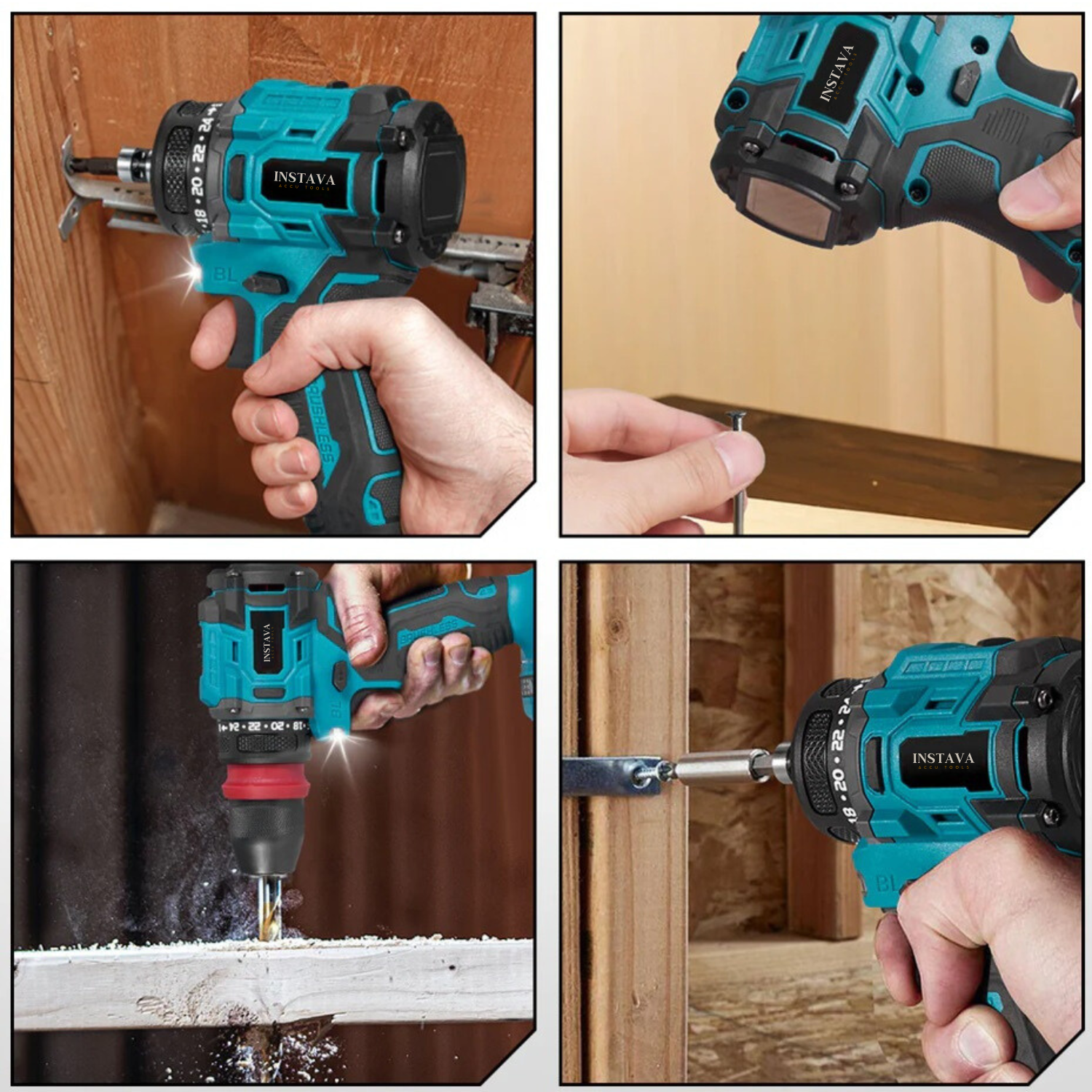 Alternative view of 2 in 1 Accu Schroefboormachine - Geschikt Voor Makita 18v Accu