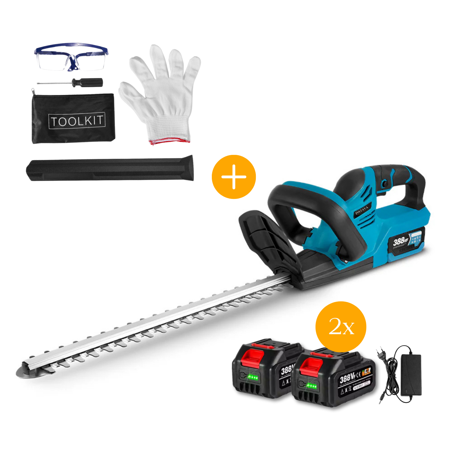 Accu Heggenschaar - Geschikt Voor Makita 18v Accu - 51cm - Incl. Accessoires