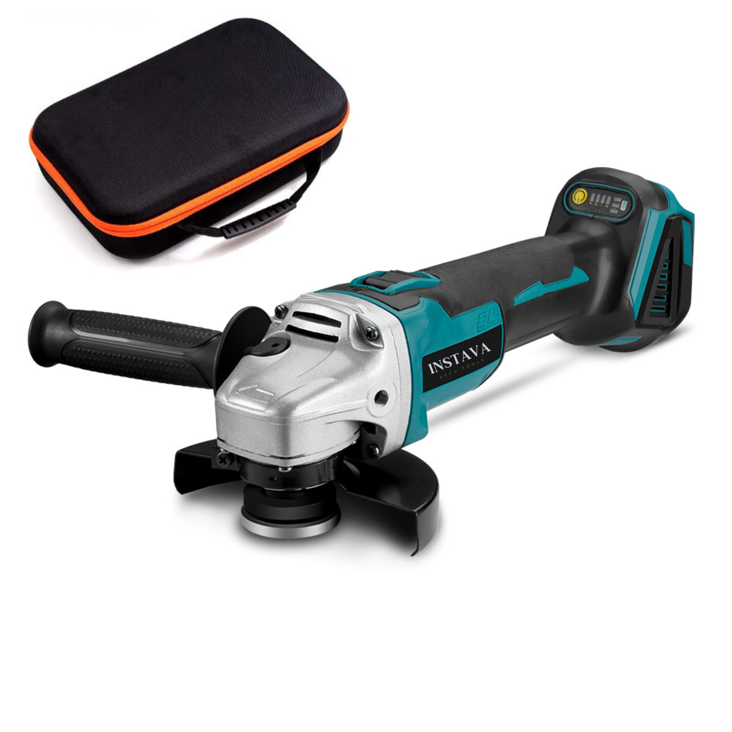 Haakse Slijper 500W - Ø125MM - Geschikt Voor Makita 18v Accu - Incl. Accessoires - Zonder Accu