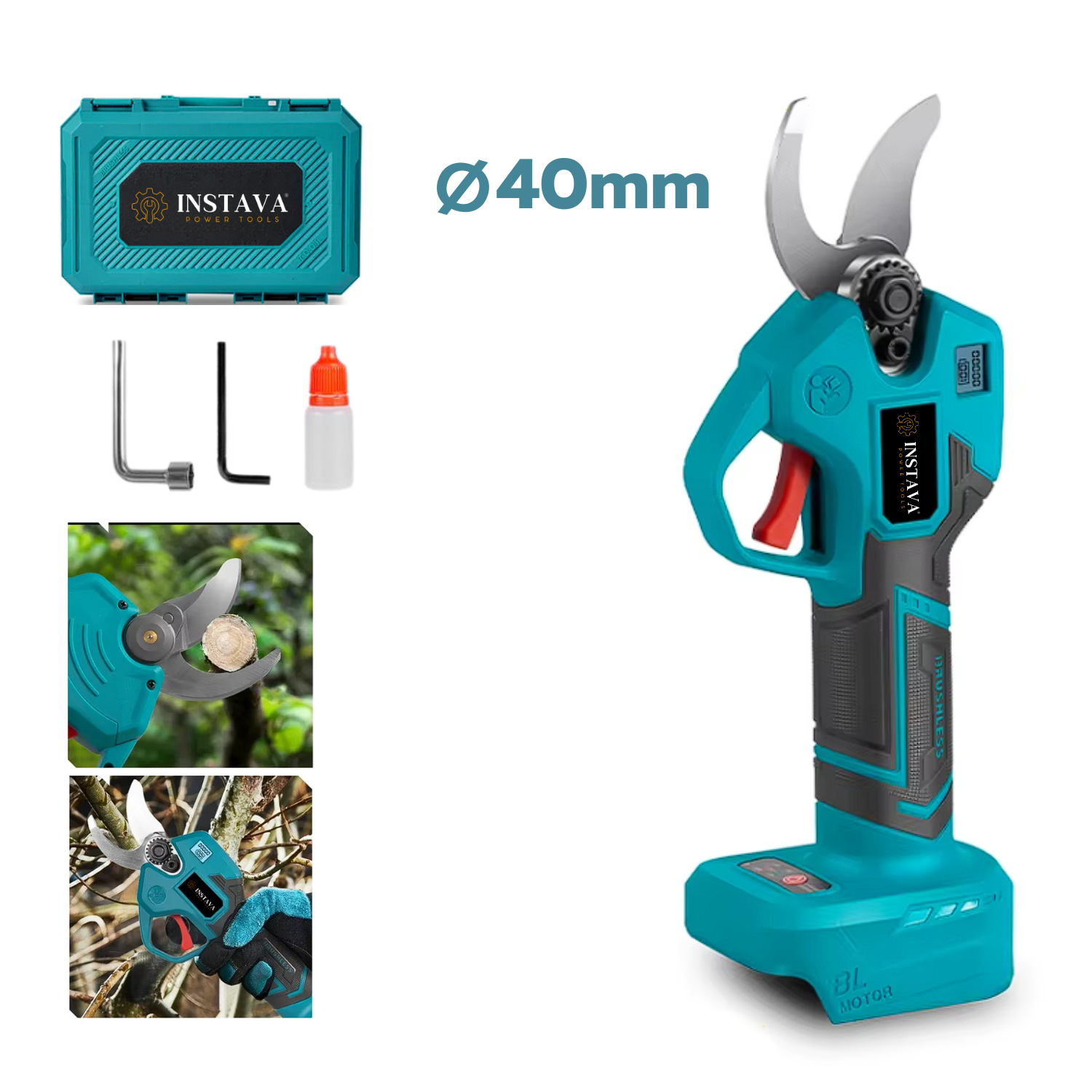 Elektrische Snoeischaar - Geschikt Voor Makita 18v Accu - Ø40MM - Zonder Accu